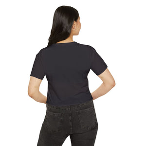 Raven Quinn Logo Crop Tee - "Masquerade in the Underground" Winged Mask