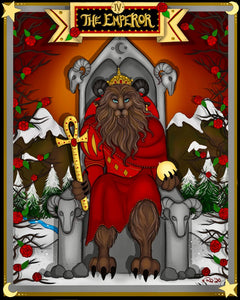 “The Emperor” Signed/Personalized/Matted Tarot Art Print