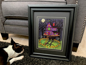 “Baba Yaga’s House” Signed/Personalized Matted Art Print - FRAME NOT INCLUDED.