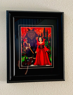 “Beauty and the Beast” Signed/Personalized Matted Art Print