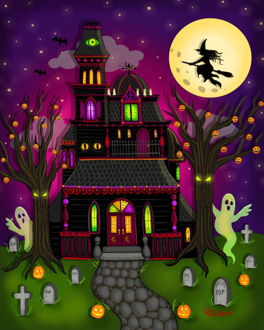 “All Hallow’s House” Signed/Personalized/Matted Print