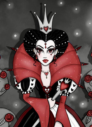 “The Queen of Hearts” Signed/Personalized/Matted Print