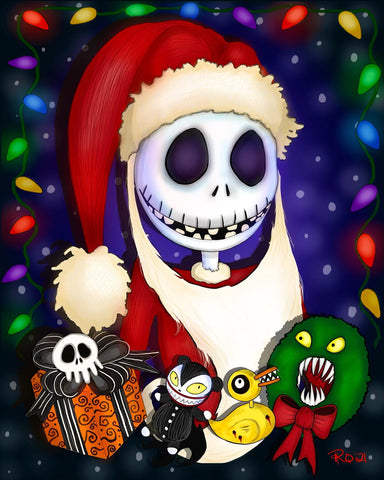 “Sandy Claws” Signed/Personalized/Matted Print