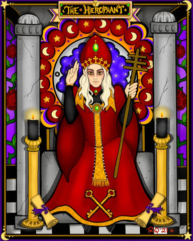 “The Hierophant” Signed/Personalized/Matted Tarot Art Print